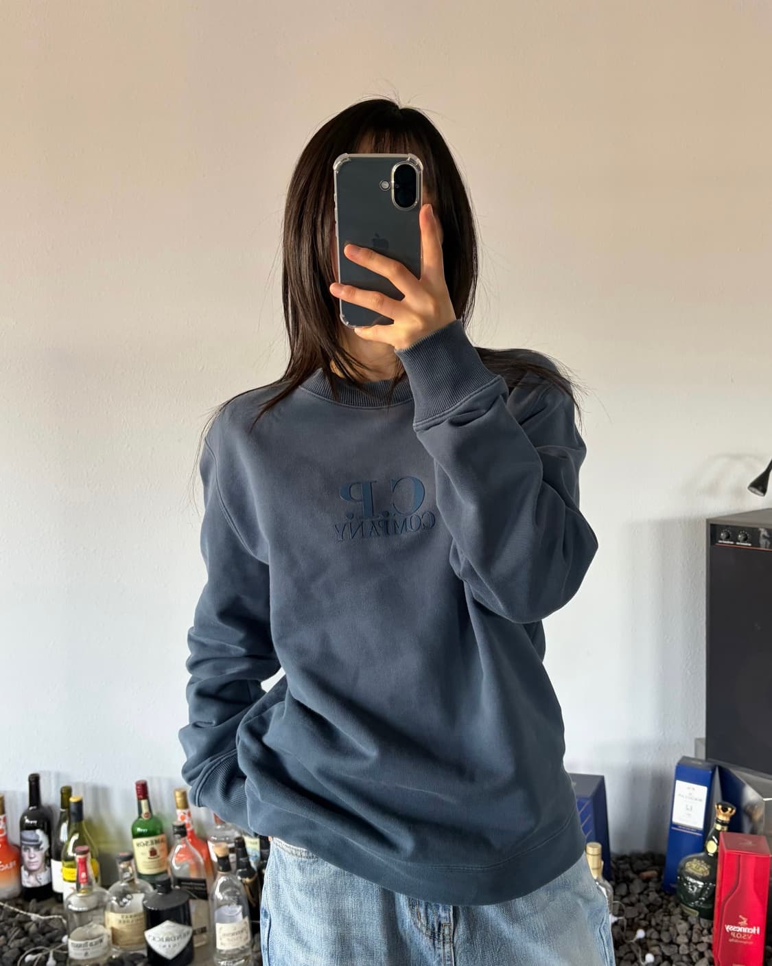 [M]씨피컴퍼니 C.P. COMPANY 로고 맨투맨 상품이미지2