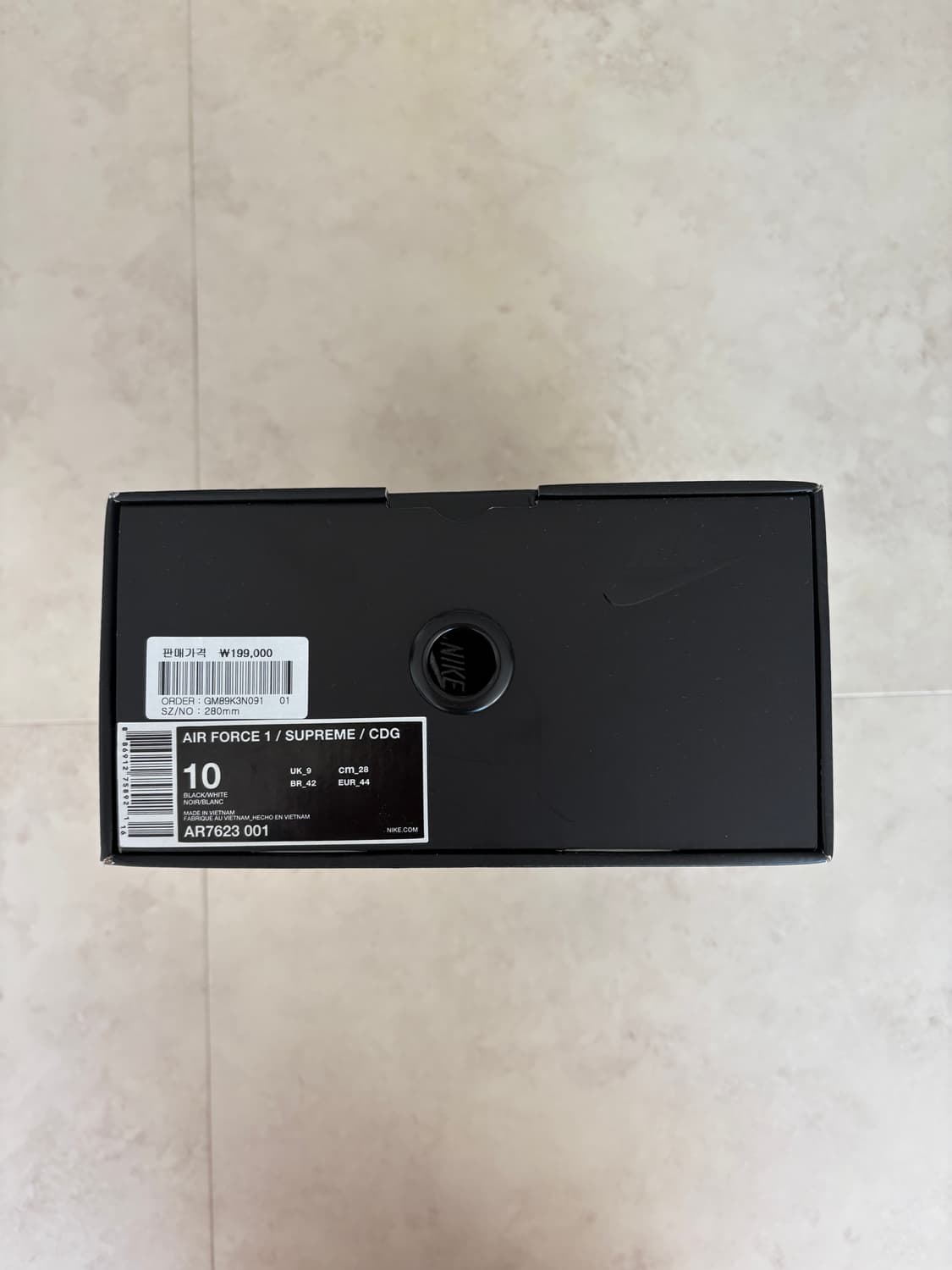 [280] 나이키슈프림 꼼데가르숑 에어포스1 로우 나코탭 상품이미지4