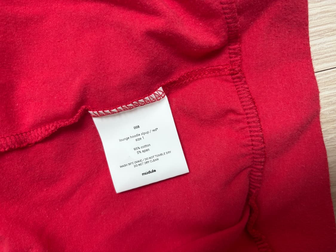 Mudule 후드집업 레드 상품이미지2