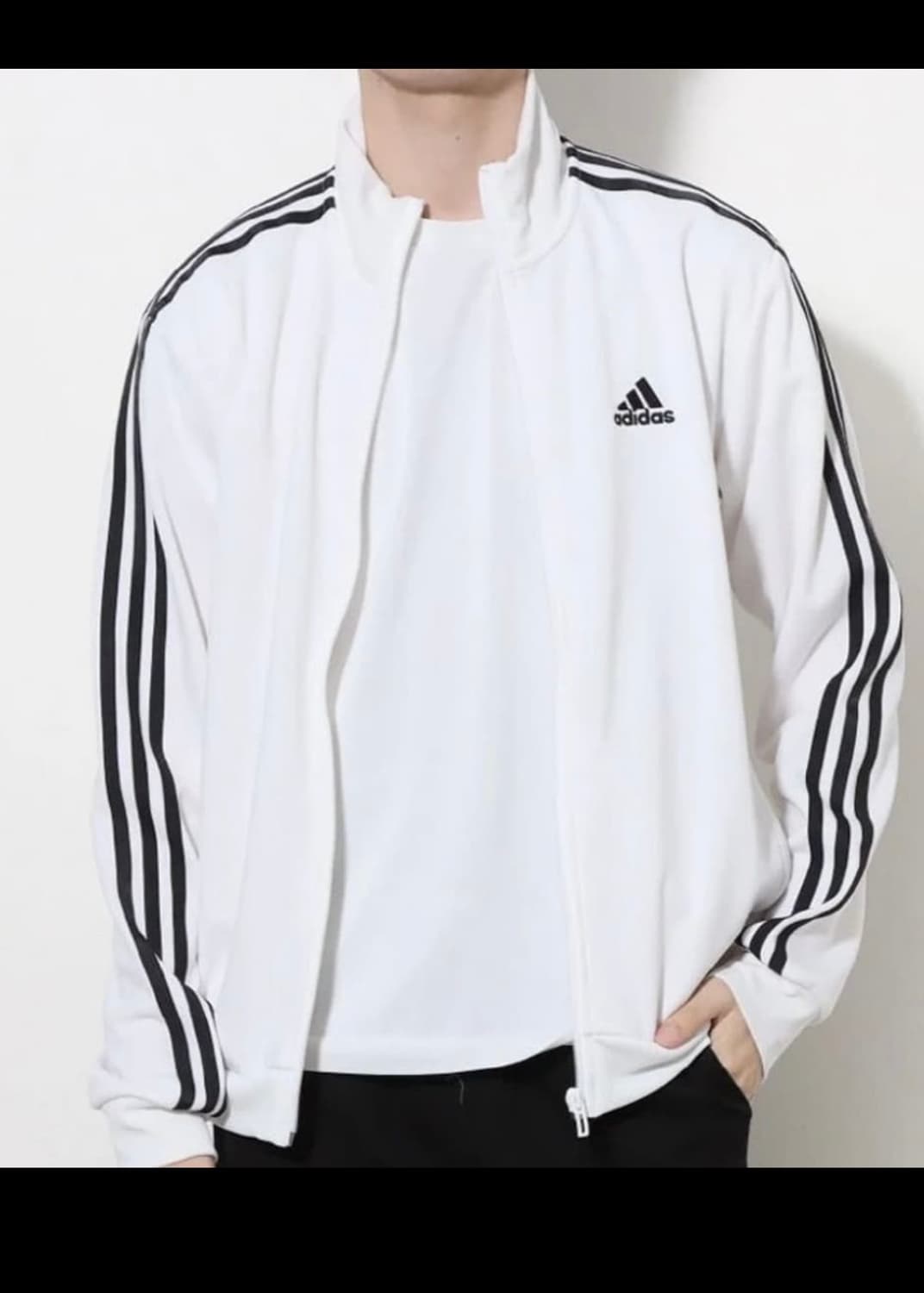 아디다스 화이트 흰색 져지 저지 집업 트랙탑 코리아 대한민국 한국 XL 상품이미지2