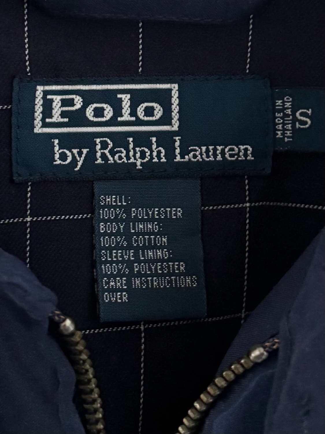  Polo 폴로 랄프로렌 네이비 안감체크 폴리쉘 헤링턴 자켓  상품이미지5