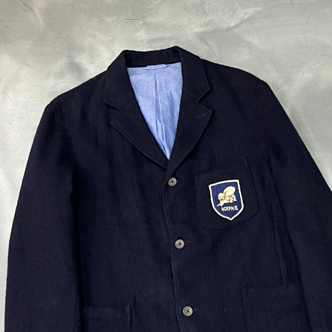 45rpm 패치로고 울 블레이저 y15788 상품이미지3