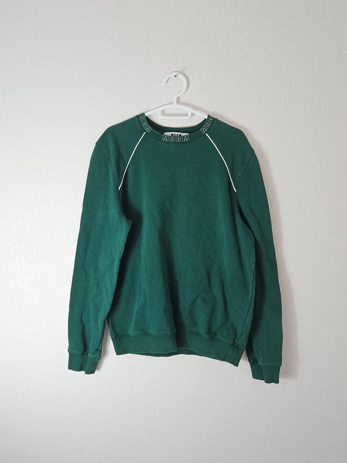 MSGM 밀라노 넥라인 맨투맨 스웻셔츠 라운드넥 남성 L 상품이미지1
