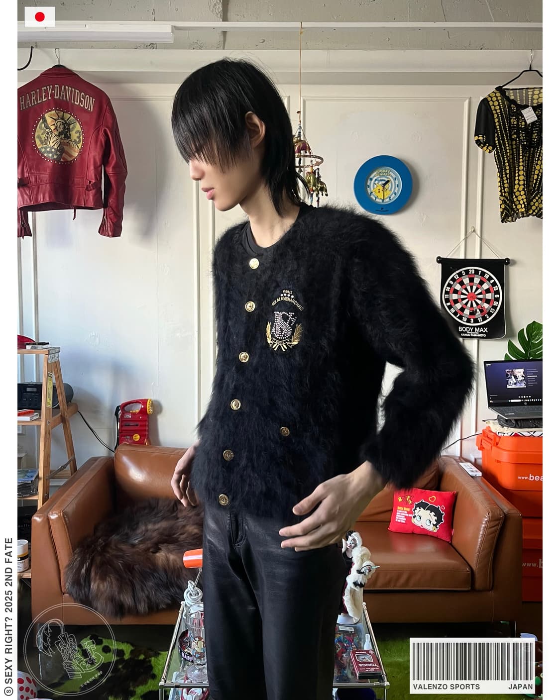 1980-90s VALENZA PO SPORTS Fur Jacket 상품이미지1