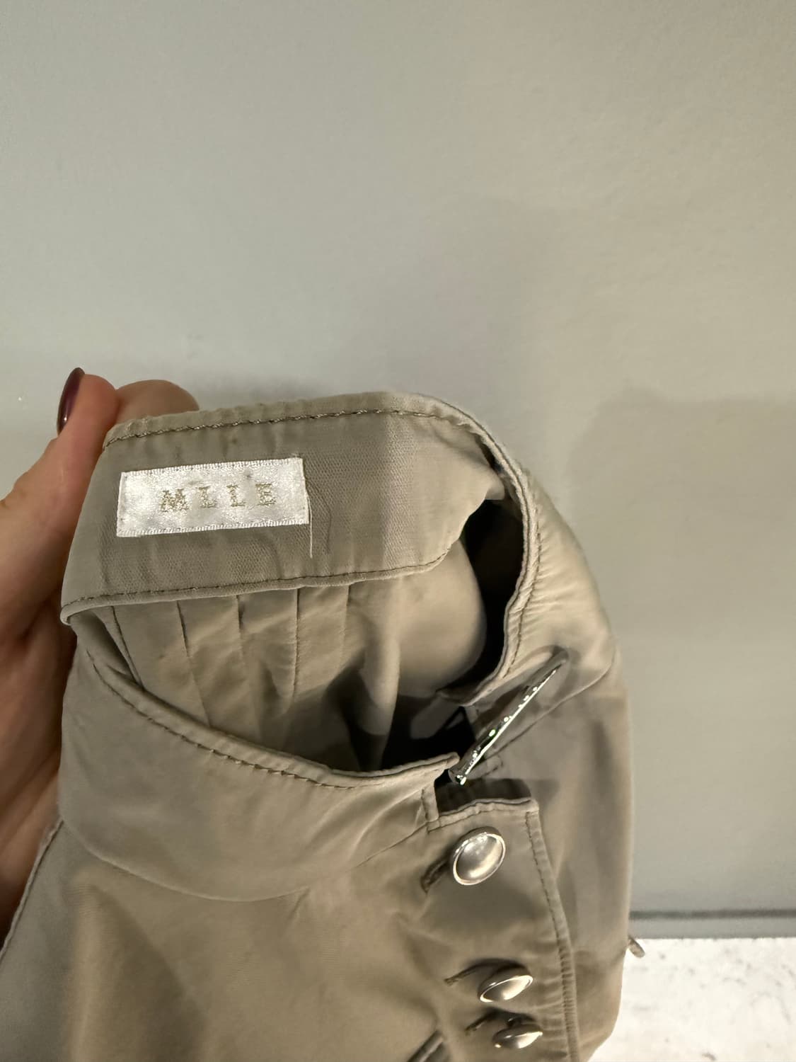 button-up pocket detail non-collar jk 상품이미지6