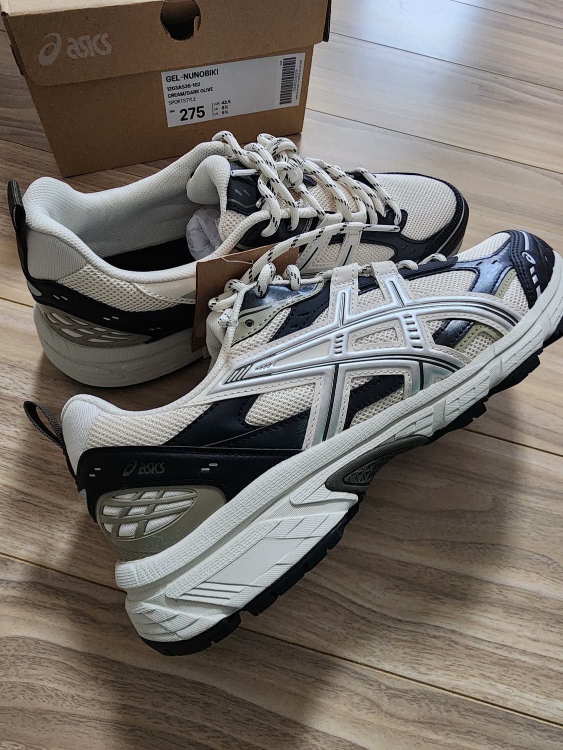 아식스젤누노비키크림운동화스니커즈275 상품이미지8