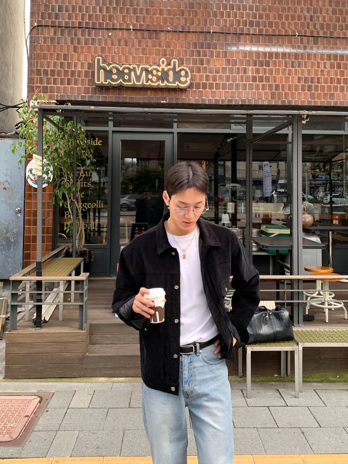 휴즈네스트 코듀로이 트러커 자켓M 상품이미지5