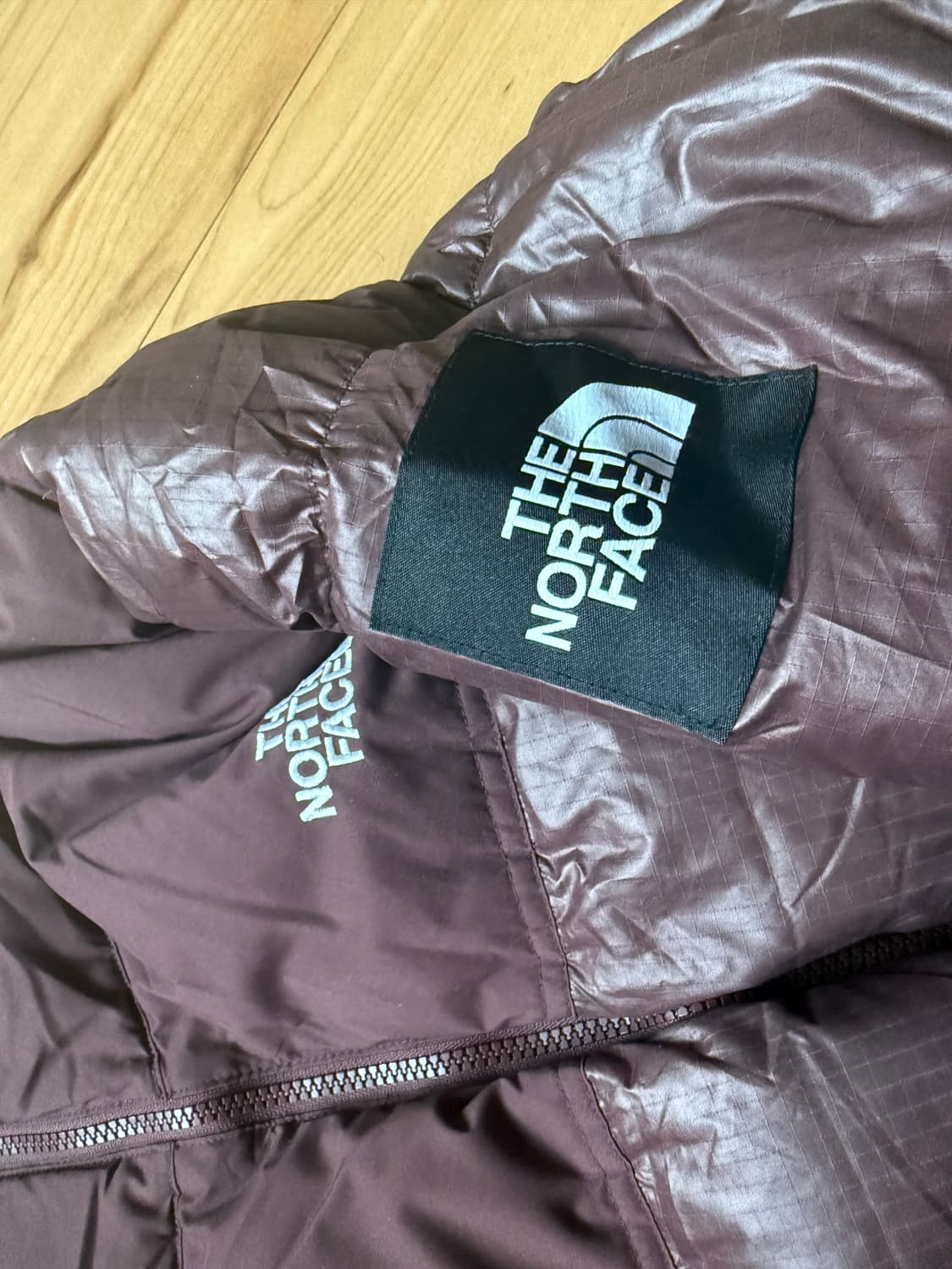 노스페이스 눕시 패딩 M 코코아 브라운 상품이미지3