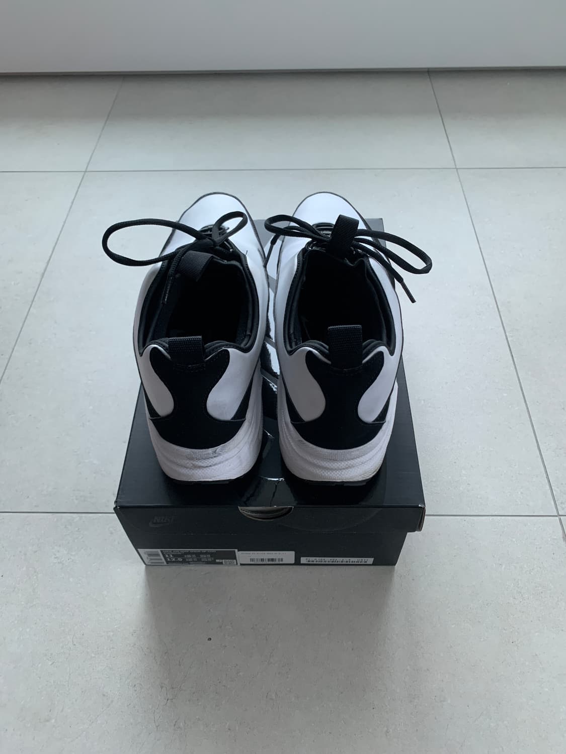 [290] 나이키 에어맥스 선더 CDG 블랙 화이트 상품이미지3