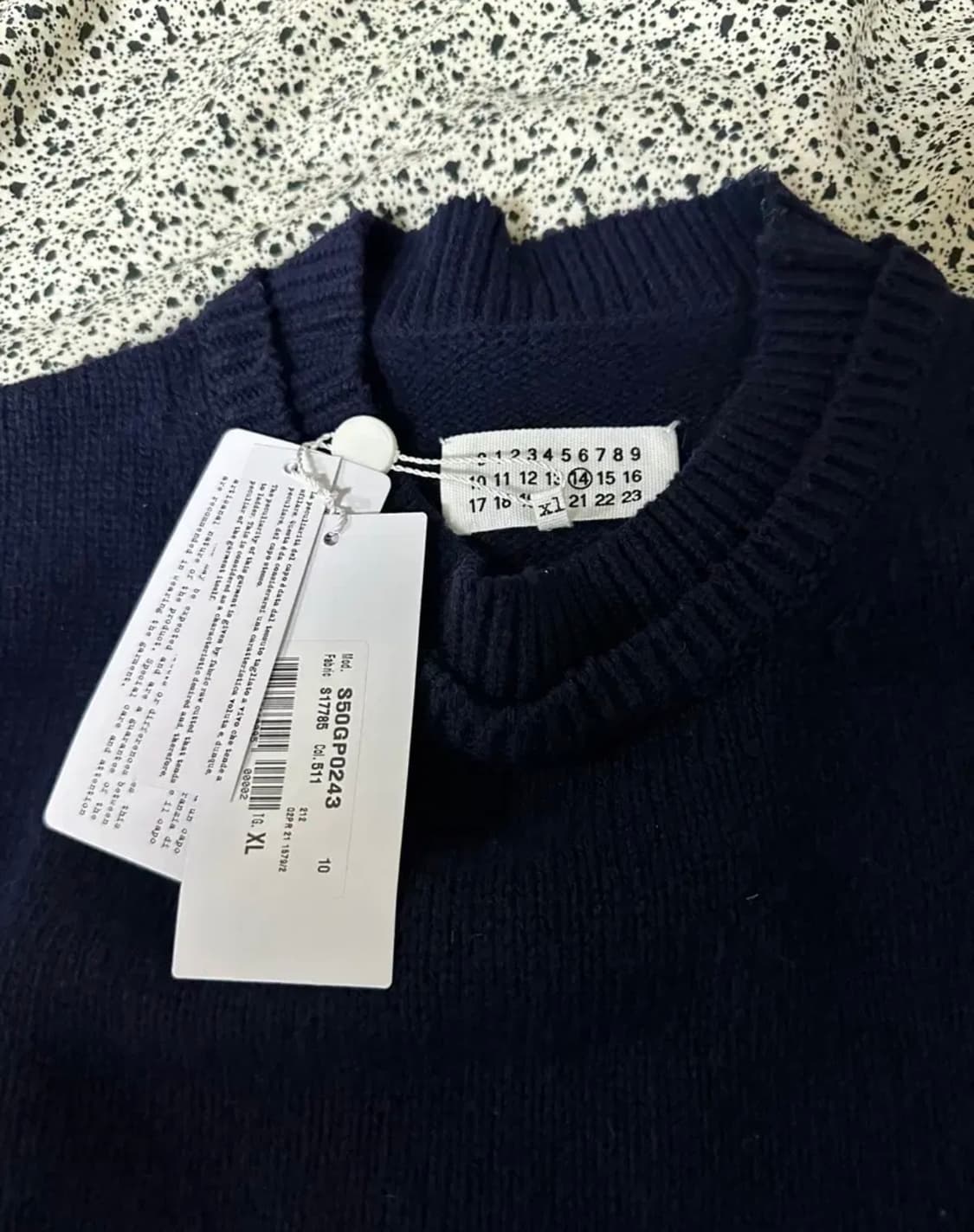 마르지엘라  백스티치 엘보 패치 니트 XL 상품이미지3