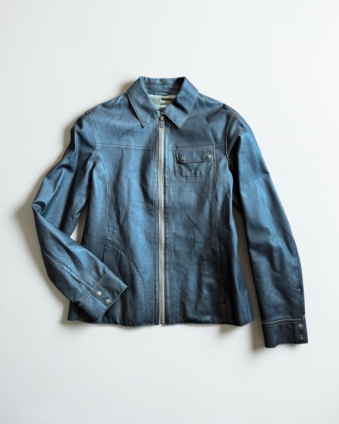 클로즈드(Closed) 소가죽 라이더 자켓 상품이미지2