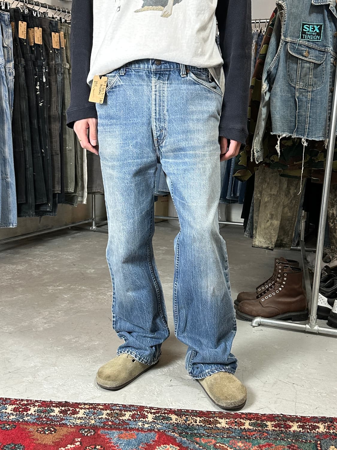 80's USA Made 빈티지 리바이스 517 오렌지탭 체인스티치 상품이미지3