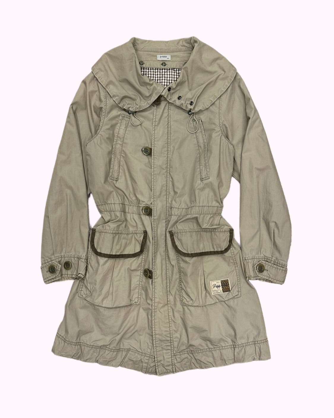 vintage khaki collar parka 상품이미지1