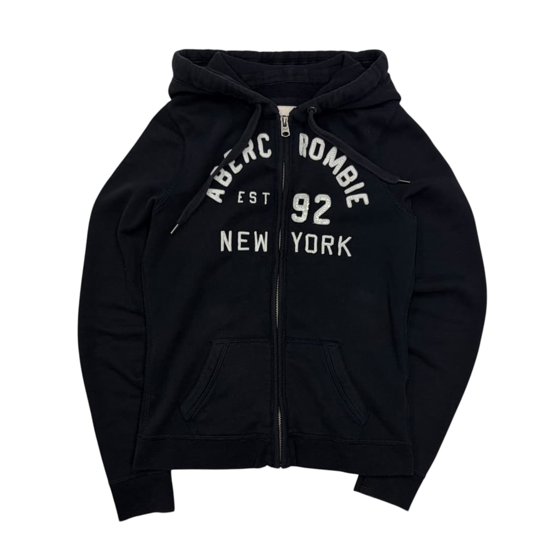 Abecrombie 아베크롬비 딱붙핏 후드집업 네이비 S 상품이미지1