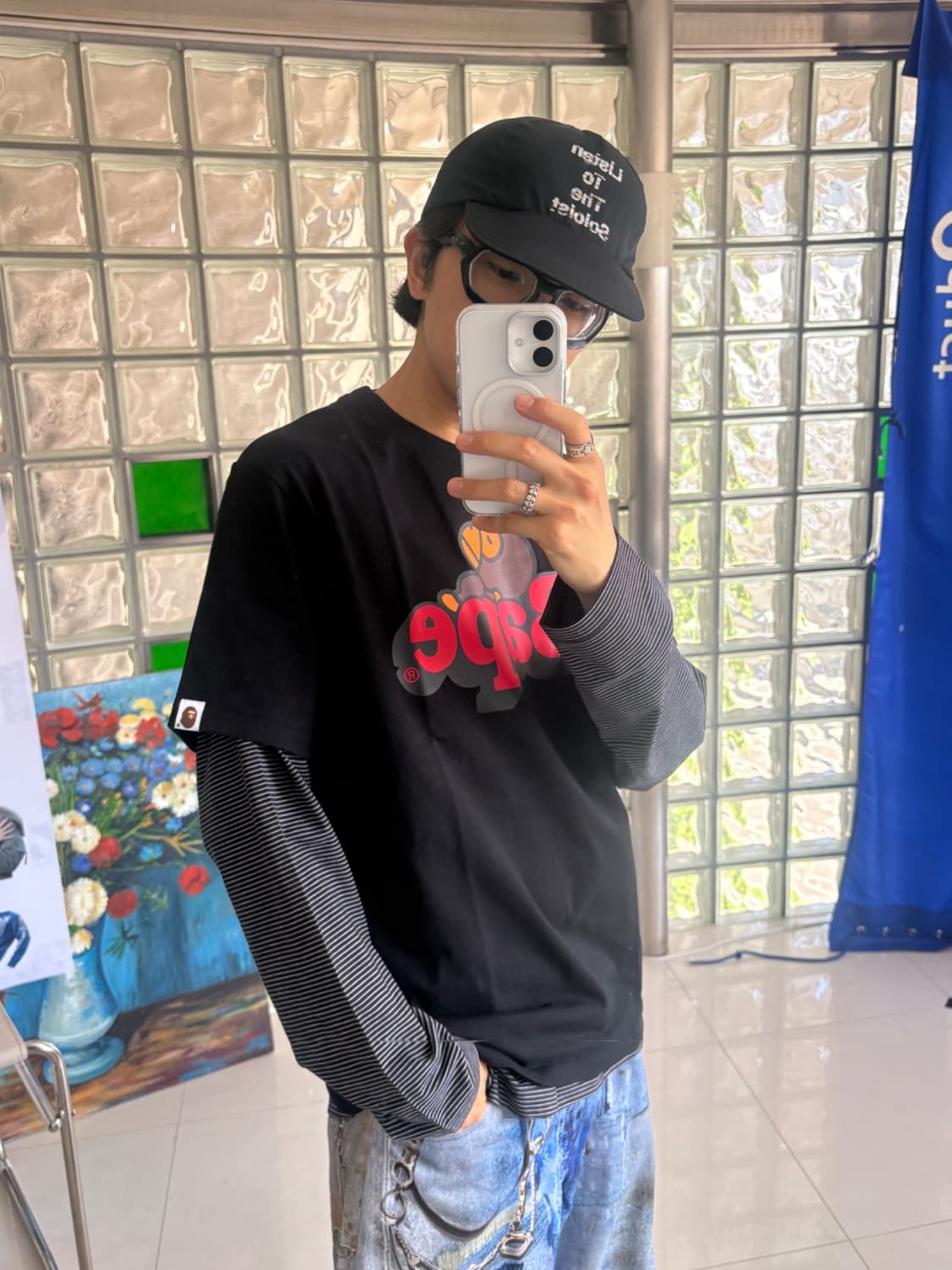 Crew neck long T-shirt 상품이미지2