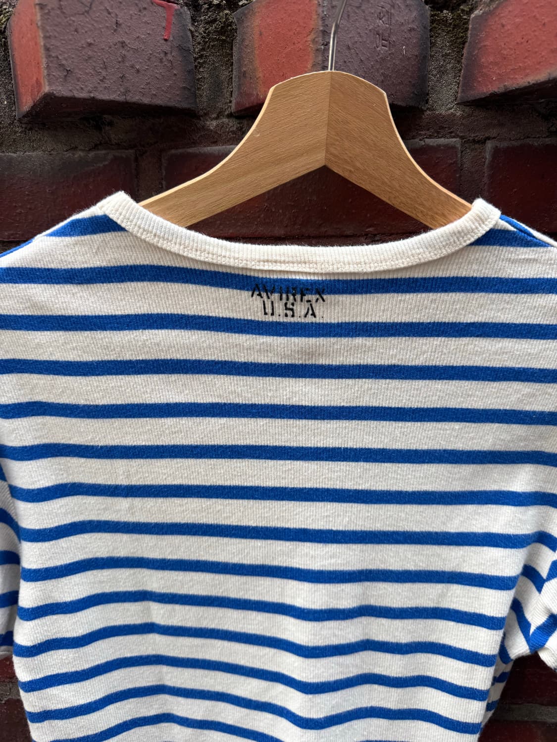아비렉스 스트라이프 반팔티셔츠  상품이미지5
