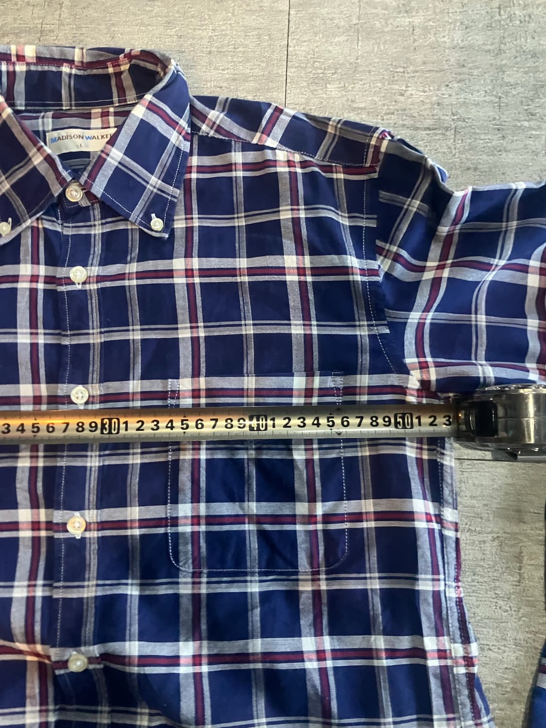 일본빈티지 Madisonwalker 올드스쿨아메카지 혁오풍 복고 체크셔츠 상품이미지2