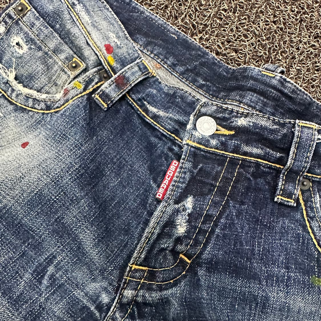 디스퀘어드2 스플래터 데미지진 데님 청바지 팬츠 46사이즈 상품이미지3