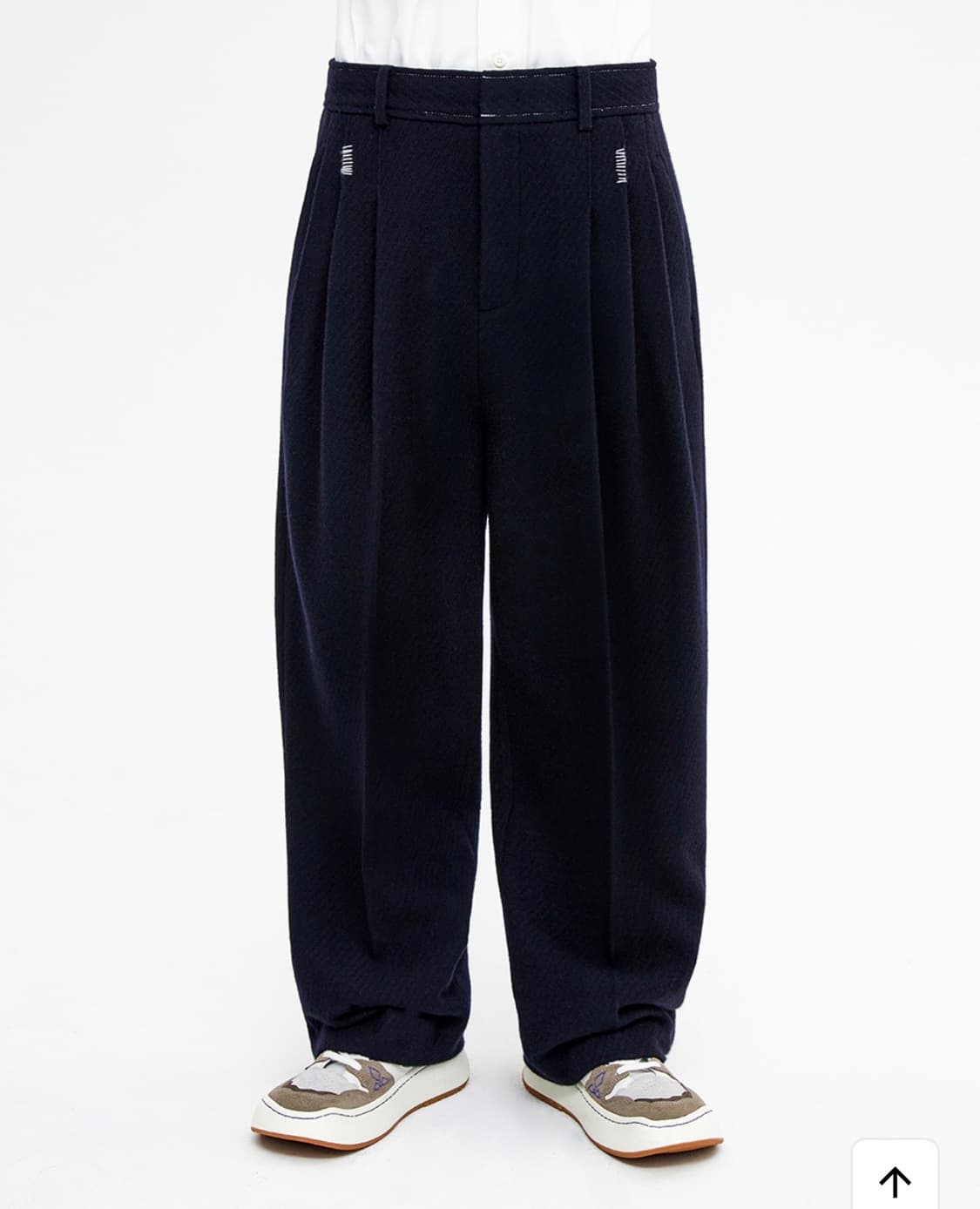 아더에러 ation slacks 네이비 A5 상품이미지1