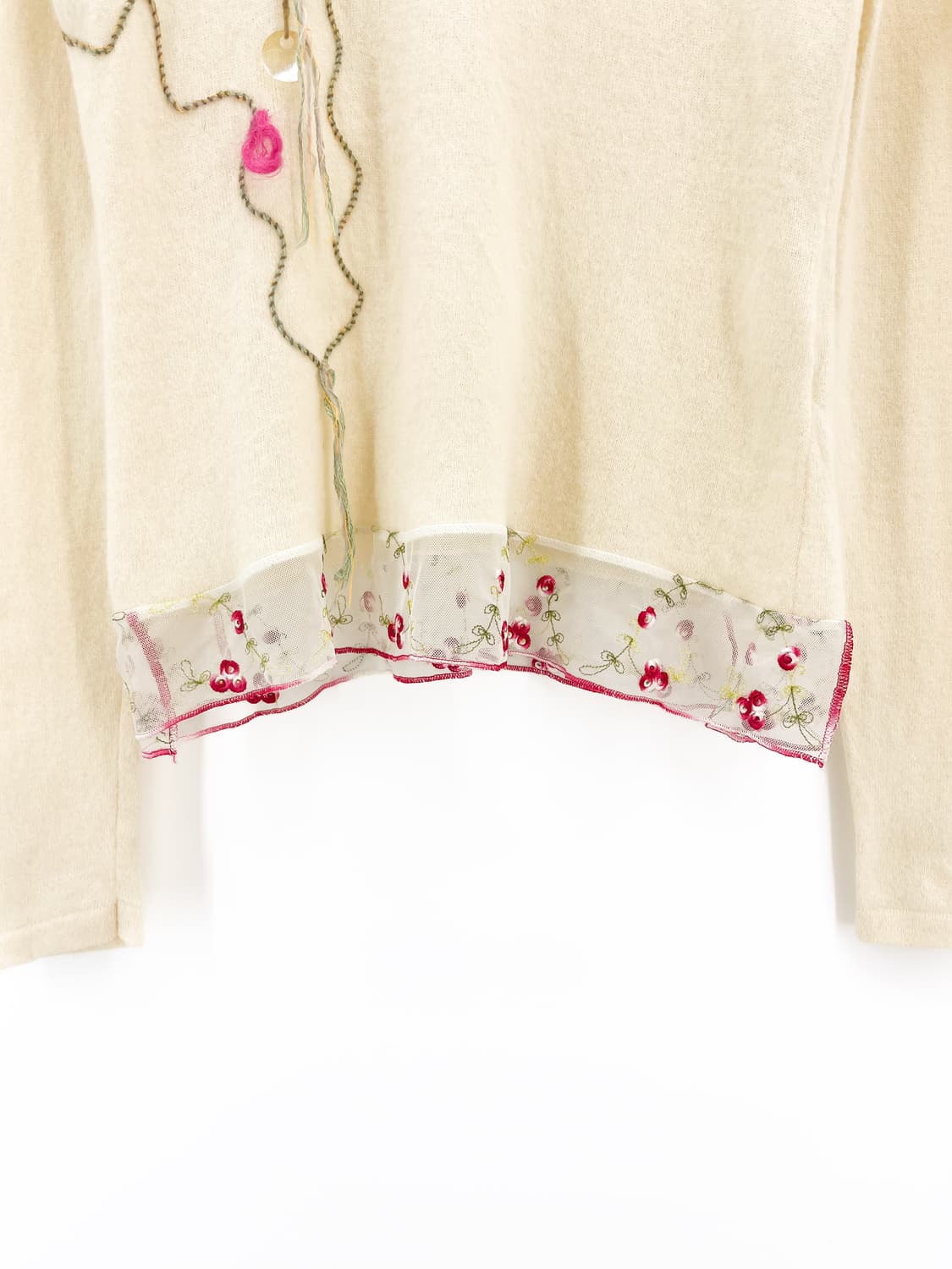 빈티지 자수 터틀넥 니트  상품이미지5