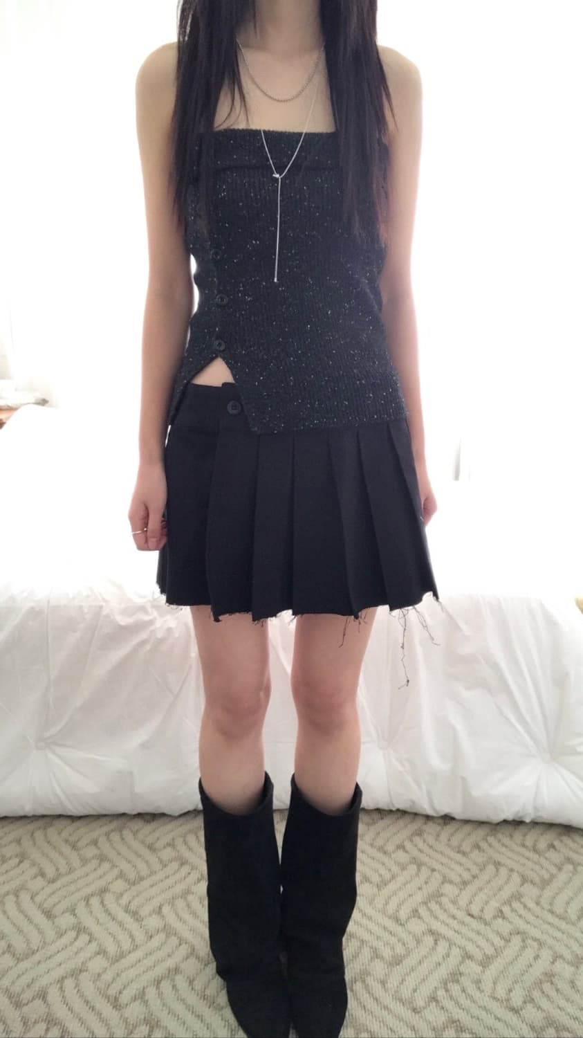 새상품) 블랙 스웨이드 매트 워머 부츠 상품이미지7