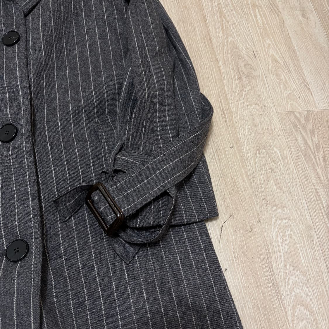 잇미샤 여성 스트라이프 더플 트렌치코트 88-165  상품이미지4