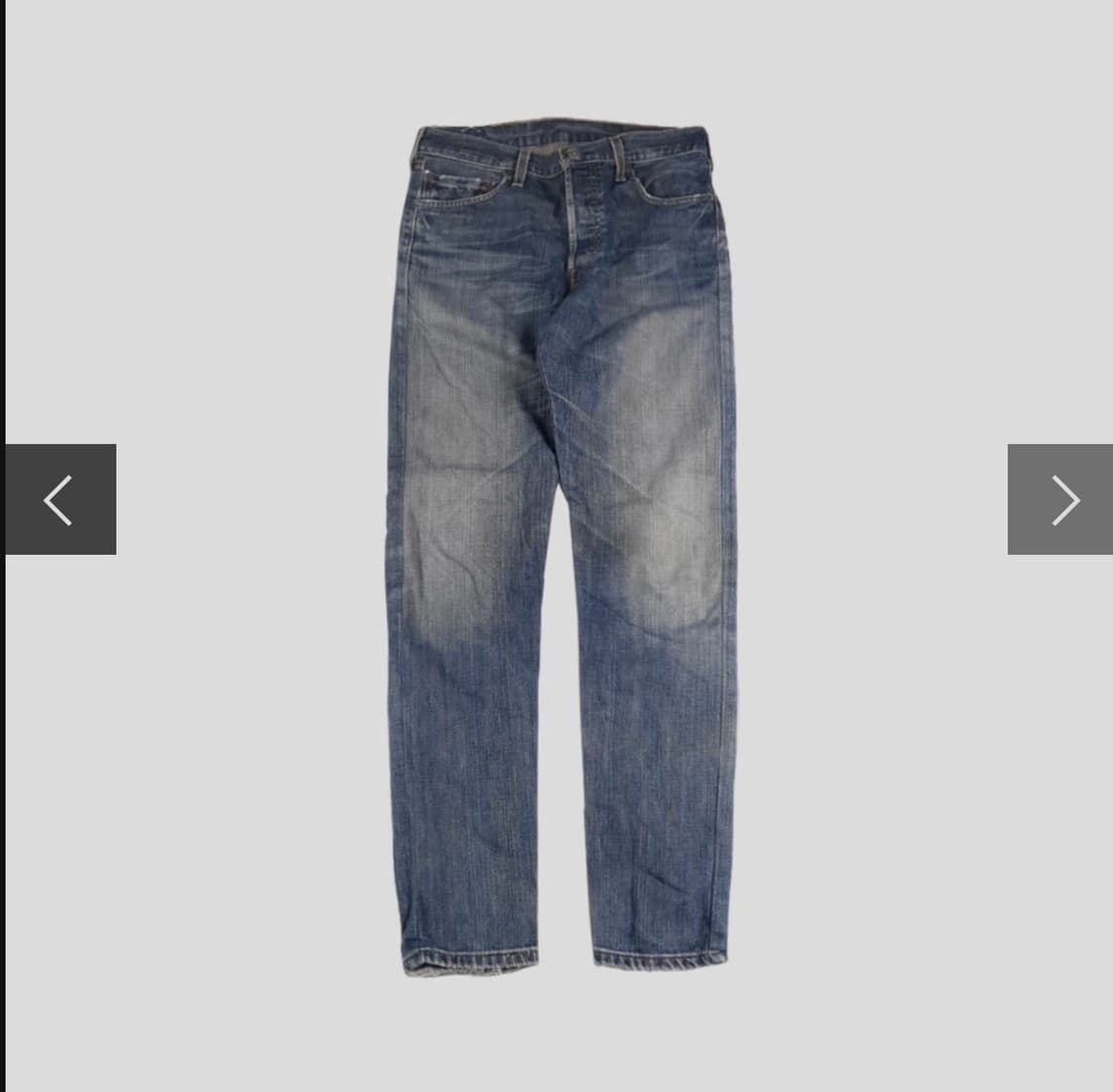 리바이스 00s 501 중청워싱 테이퍼드핏 버튼플라이 데님팬츠 32 상품이미지1