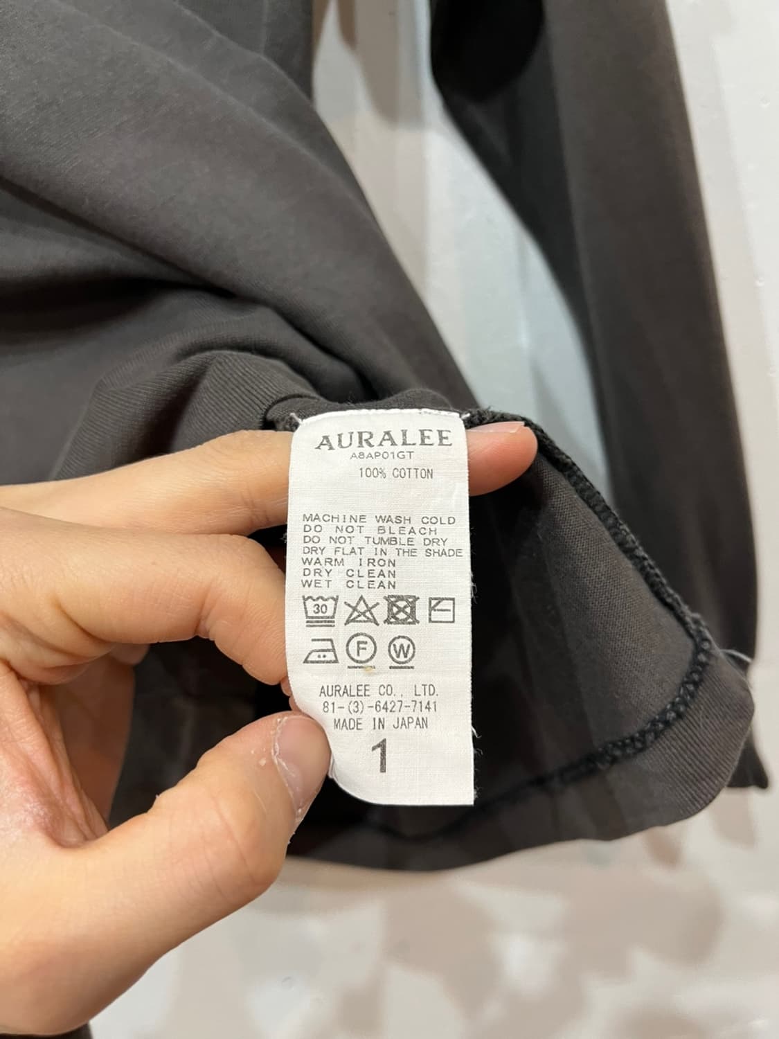 AURALEE 오라리 페이드 롱슬리브  상품이미지8