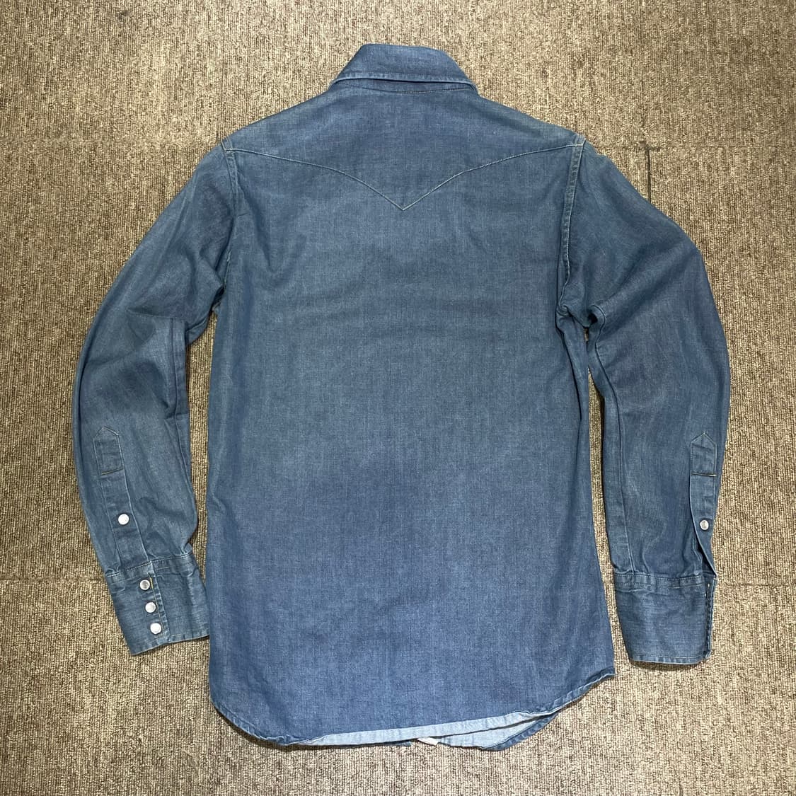 60~70s Wrangler 랭글러 웨스턴 데님 셔츠 슬림핏 상품이미지7