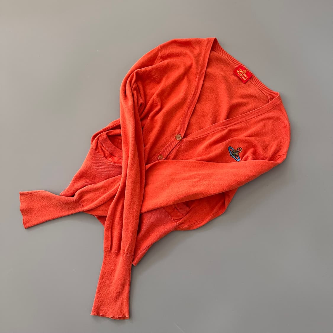 비비안웨스트우드 레드라벨 orb로고 가디건 상품이미지3