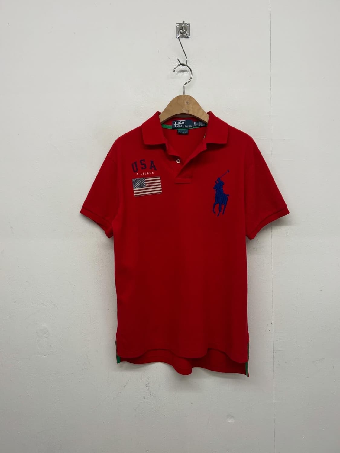 폴로 랄프로렌 USA 성조기 빅포니 반팔 카라티 상품이미지2