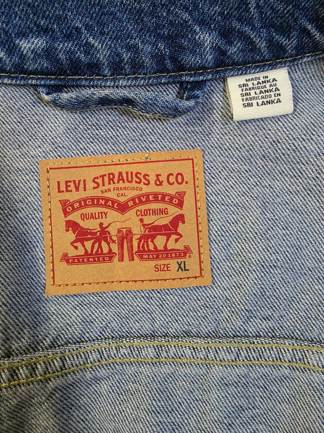 리바이스 중청 데님 자켓 상품이미지4