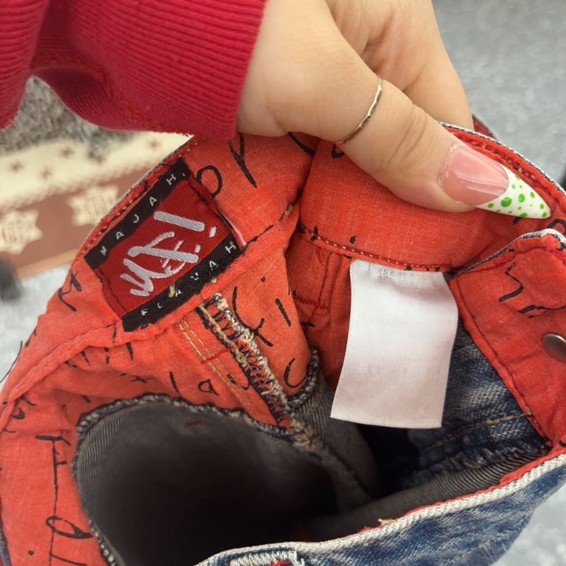 마자플라바 올드스쿨 스트릿 펑크 데님 카고팬츠 31인치 C09255 상품이미지6