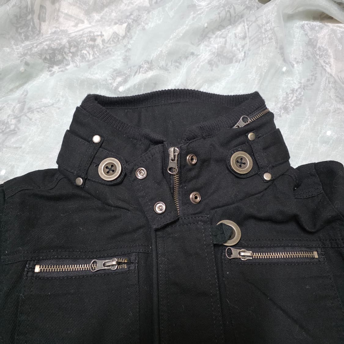 펑크 락시크 후드 버클 투웨이 자켓 집업 y2k 오네갸루 d.i.a 상품이미지6