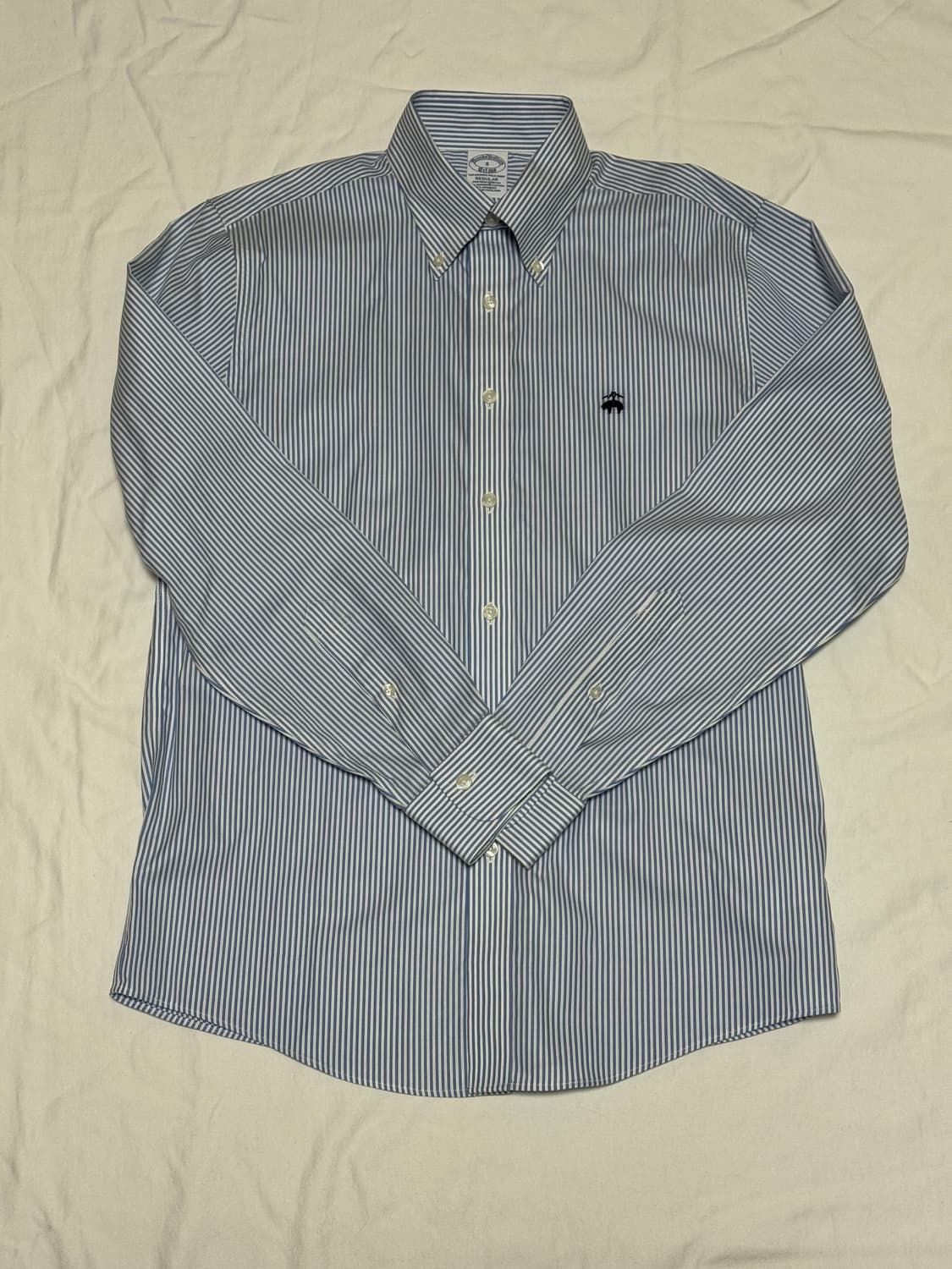 브룩스 브라더스 클래식 블루 스트라이프 셔츠 상품이미지1