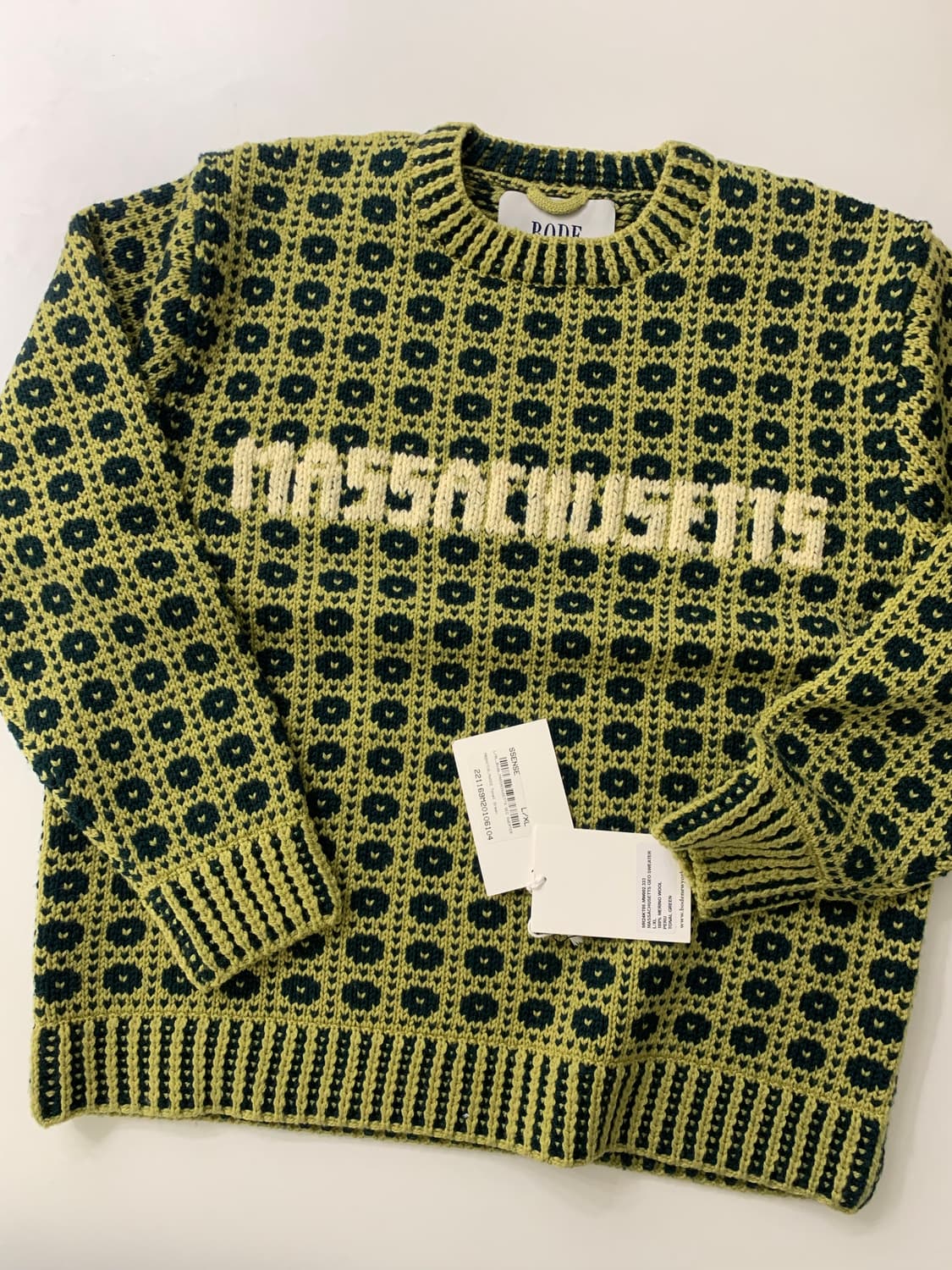 Bode Massachusetts 보디 니트 L/XL 상품이미지1