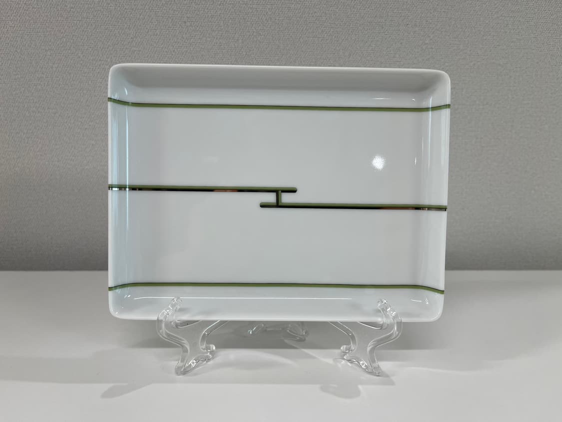 에르메스 리듬 그린 스퀘어 플레이트 1P HERMES 상품이미지2