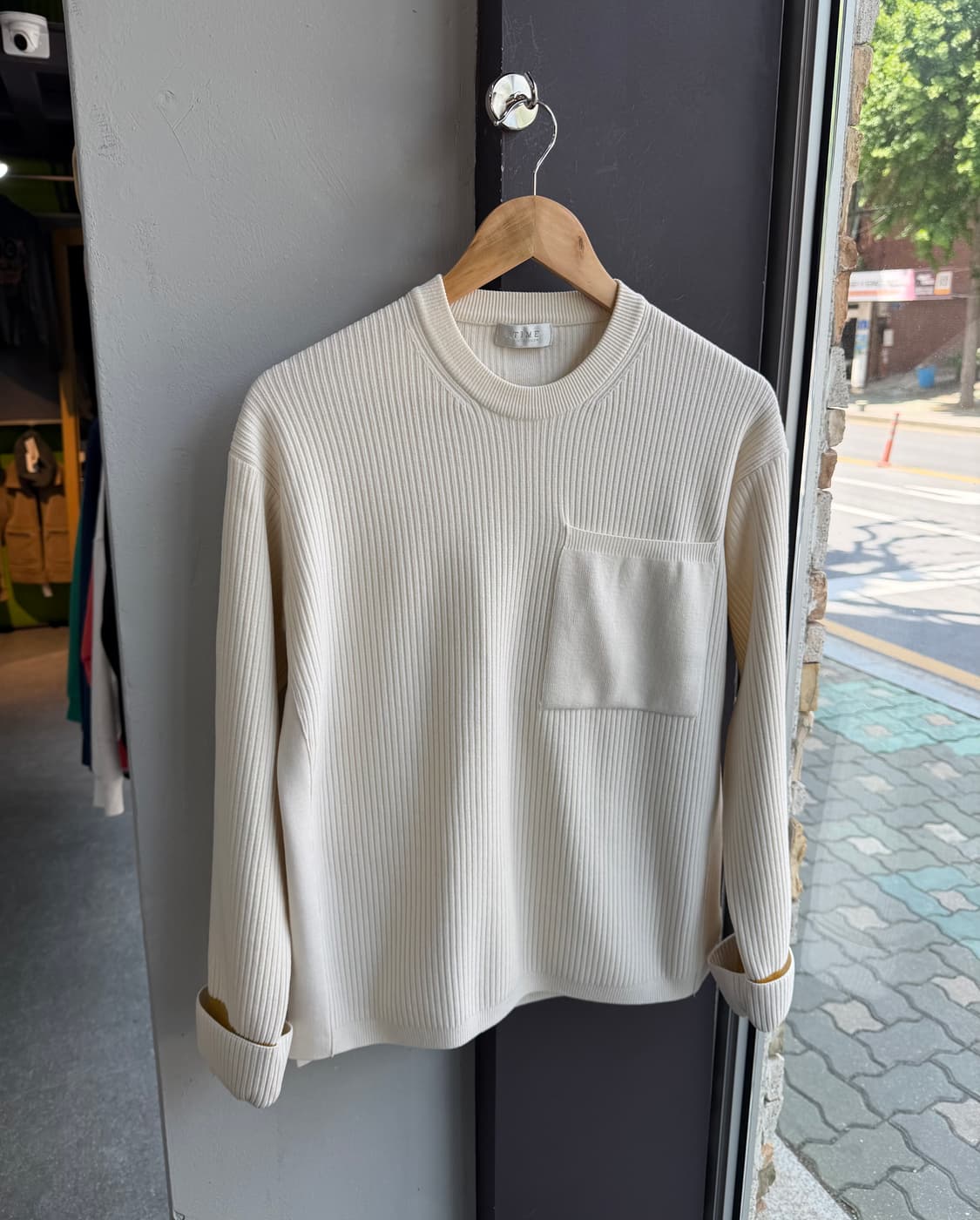 95/ 타임옴므 20FW 포켓 골지  상품이미지2