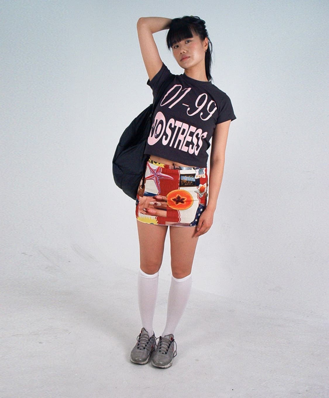 파피드 NO STRESS TEE DARK GRAY 상품이미지2