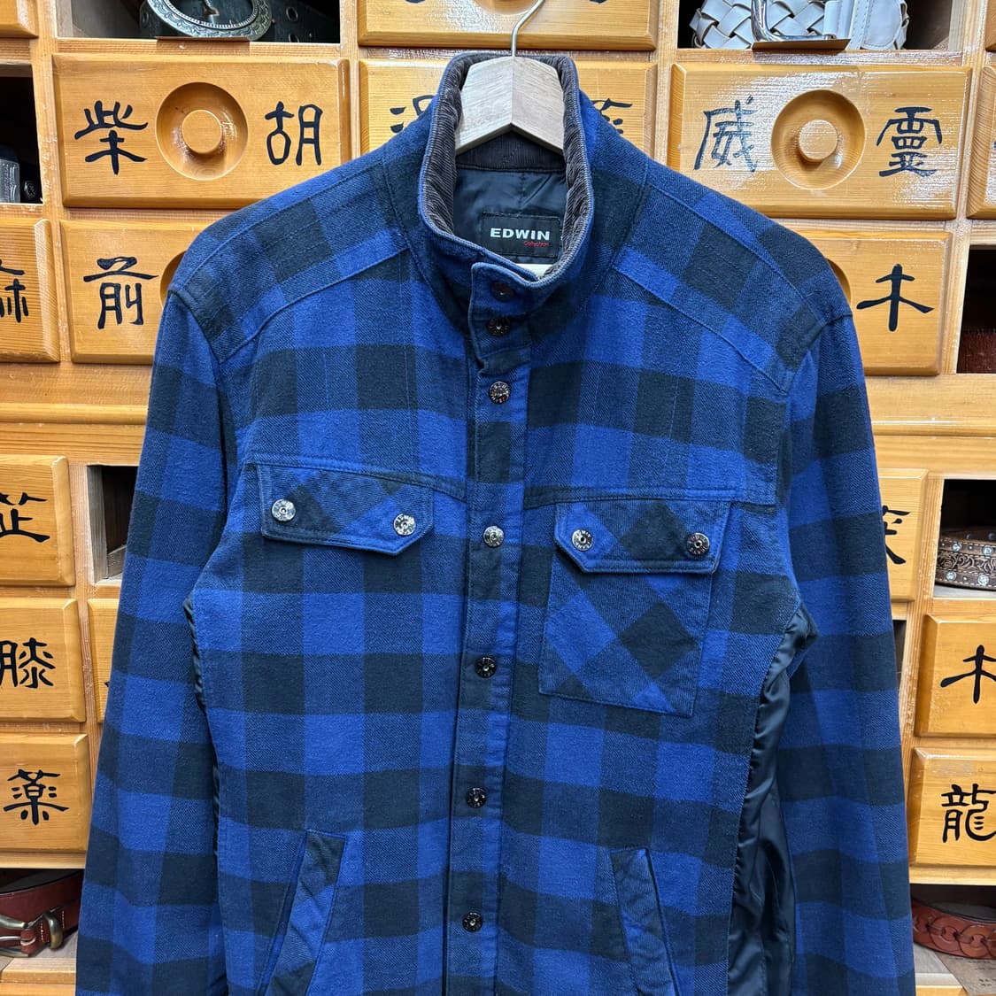 (XL) 에드윈 플란넬 체크 자켓 상품이미지2