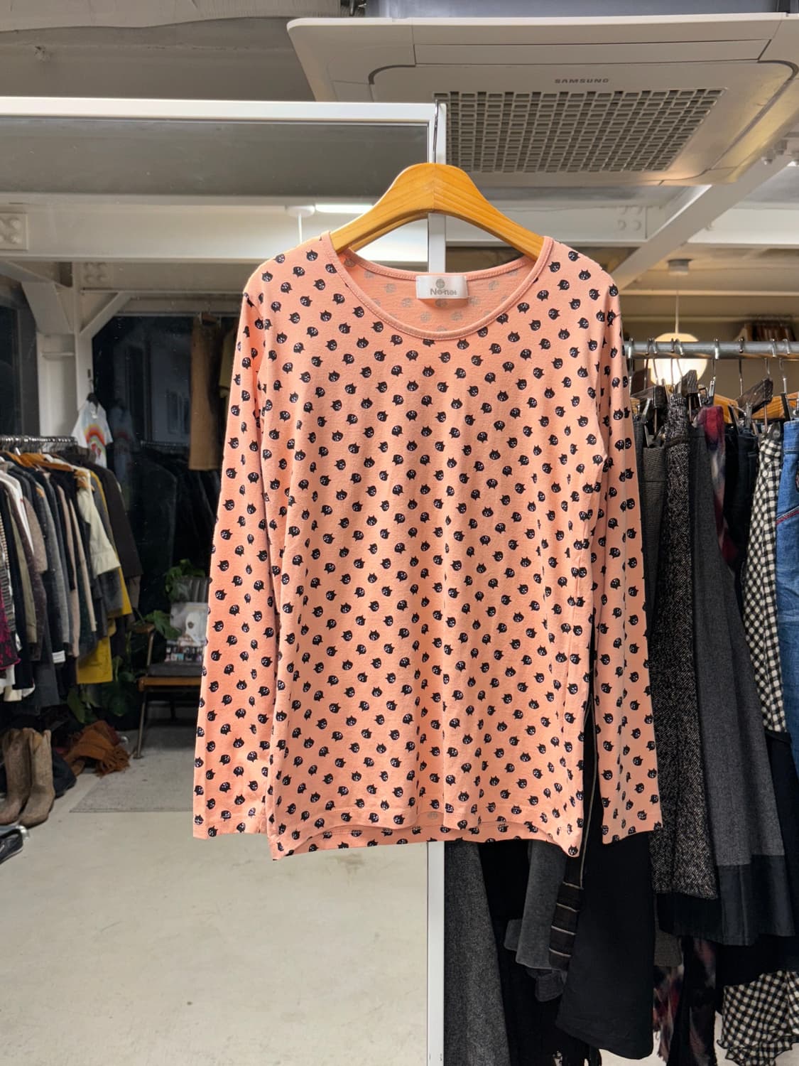 Ne-net 도트 롱슬리브 상품이미지1