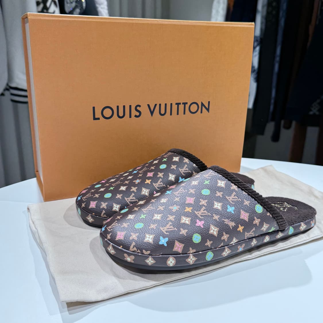 8 / 루이비통 LV 팔라스 슬리퍼 브라운 상품이미지1
