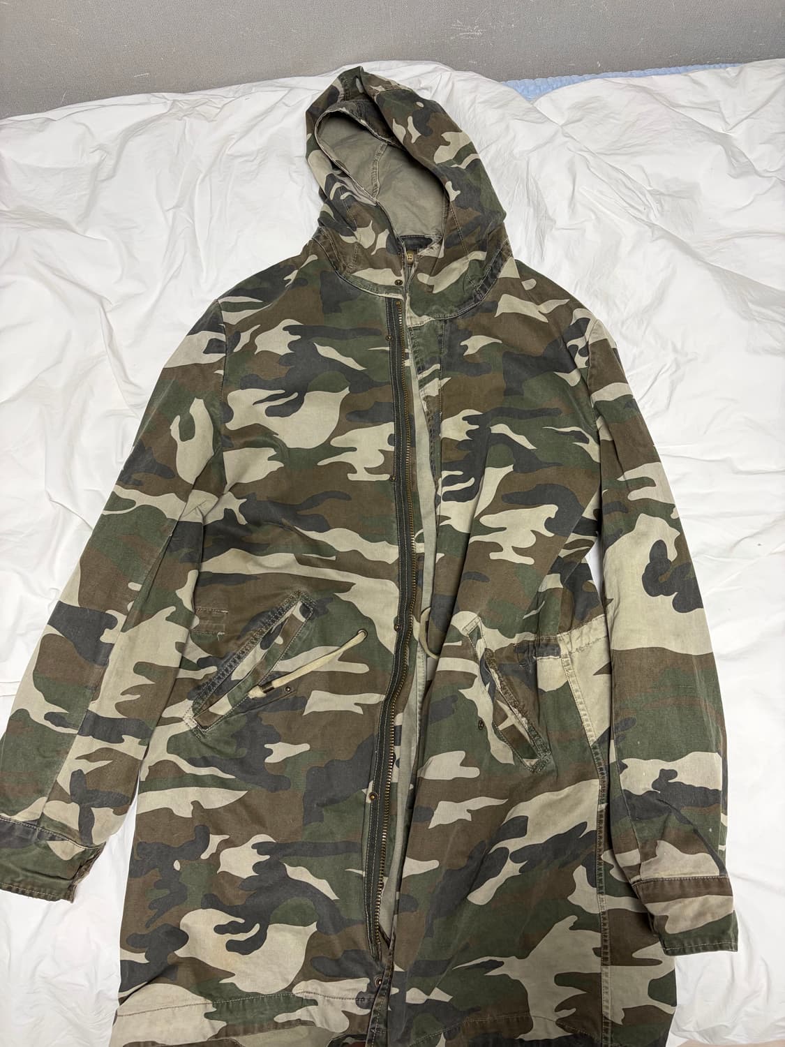 이탈리아 빈티지 Martes Srl 카모플라쥬 후드 야상 자켓 상품이미지1