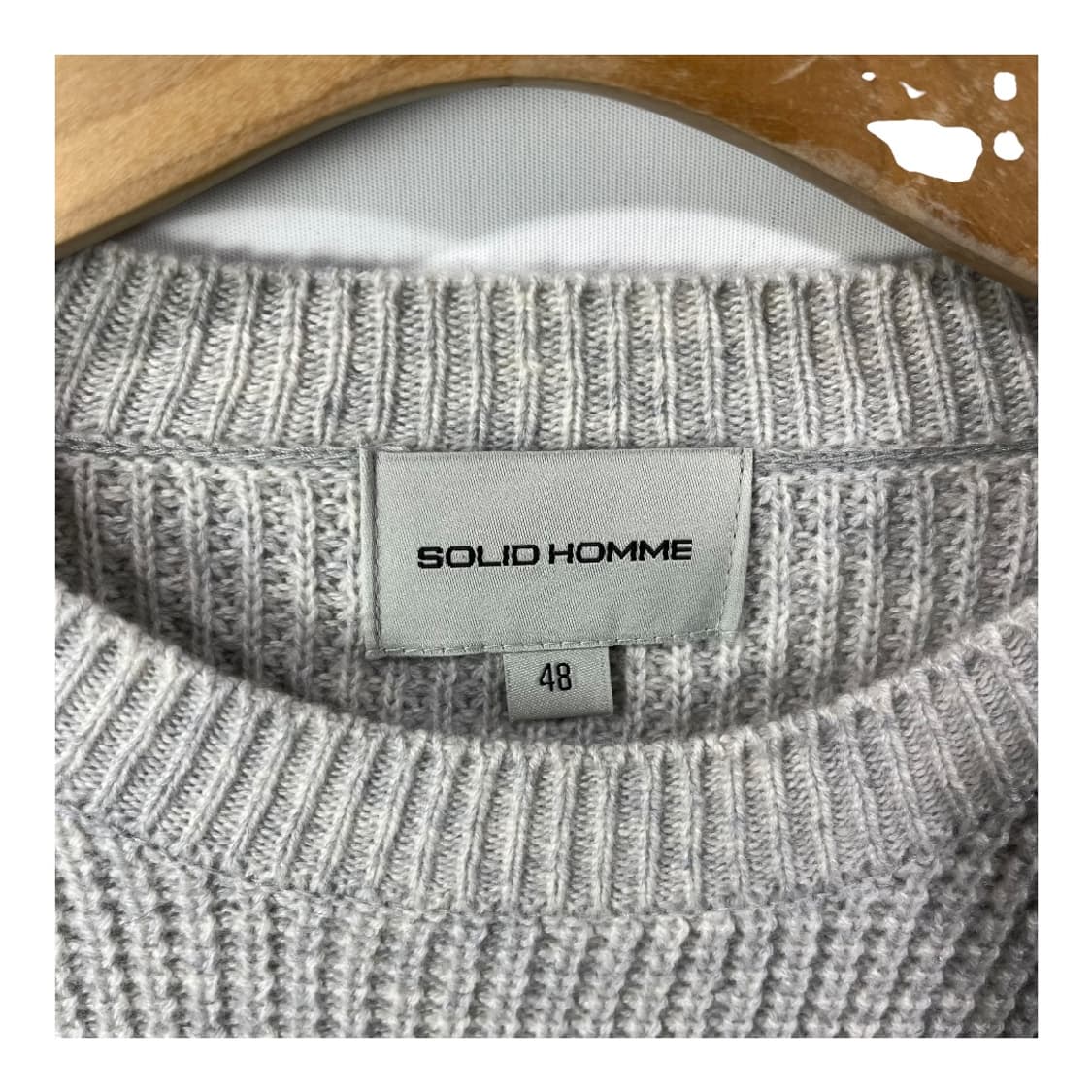 [Solid Homme] 솔리드옴므 울,캐시미어 와플 니트 상품이미지5