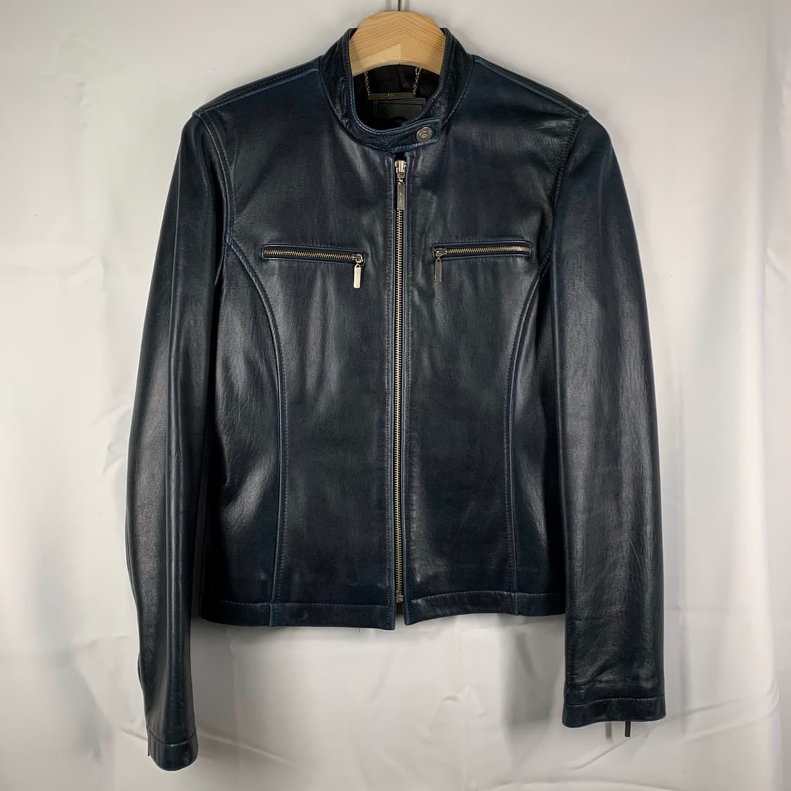 [S] O' keef 쉽스킨 리얼 레더 레이서 재킷 상품이미지2