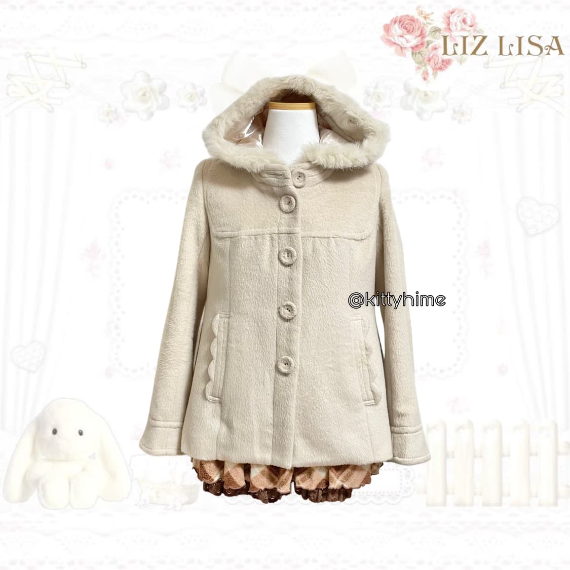 Liz lisa 리즈리사 리본 숏코트 히메갸루 히메카지 리즈리사 리본코트 상품이미지4