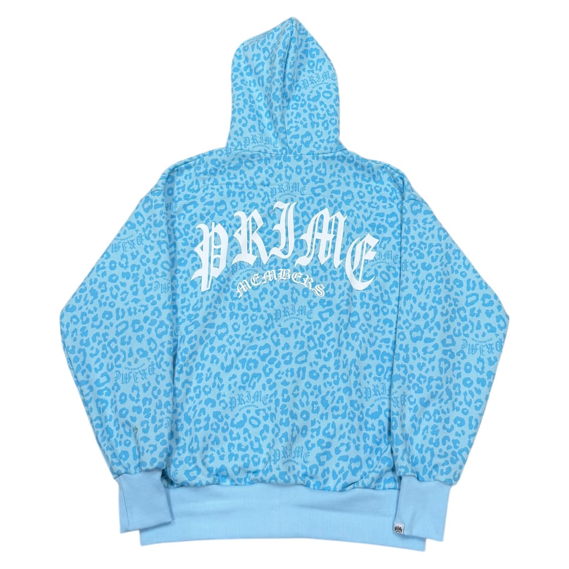 프라임멤버스 레오파드 후드집업 자켓 블루 상품이미지3
