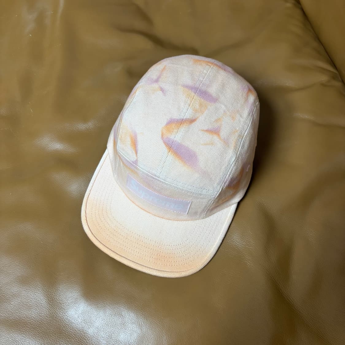 슈프림 캠프캡 모자 박스로고 워시드 데님 피치 상품이미지5