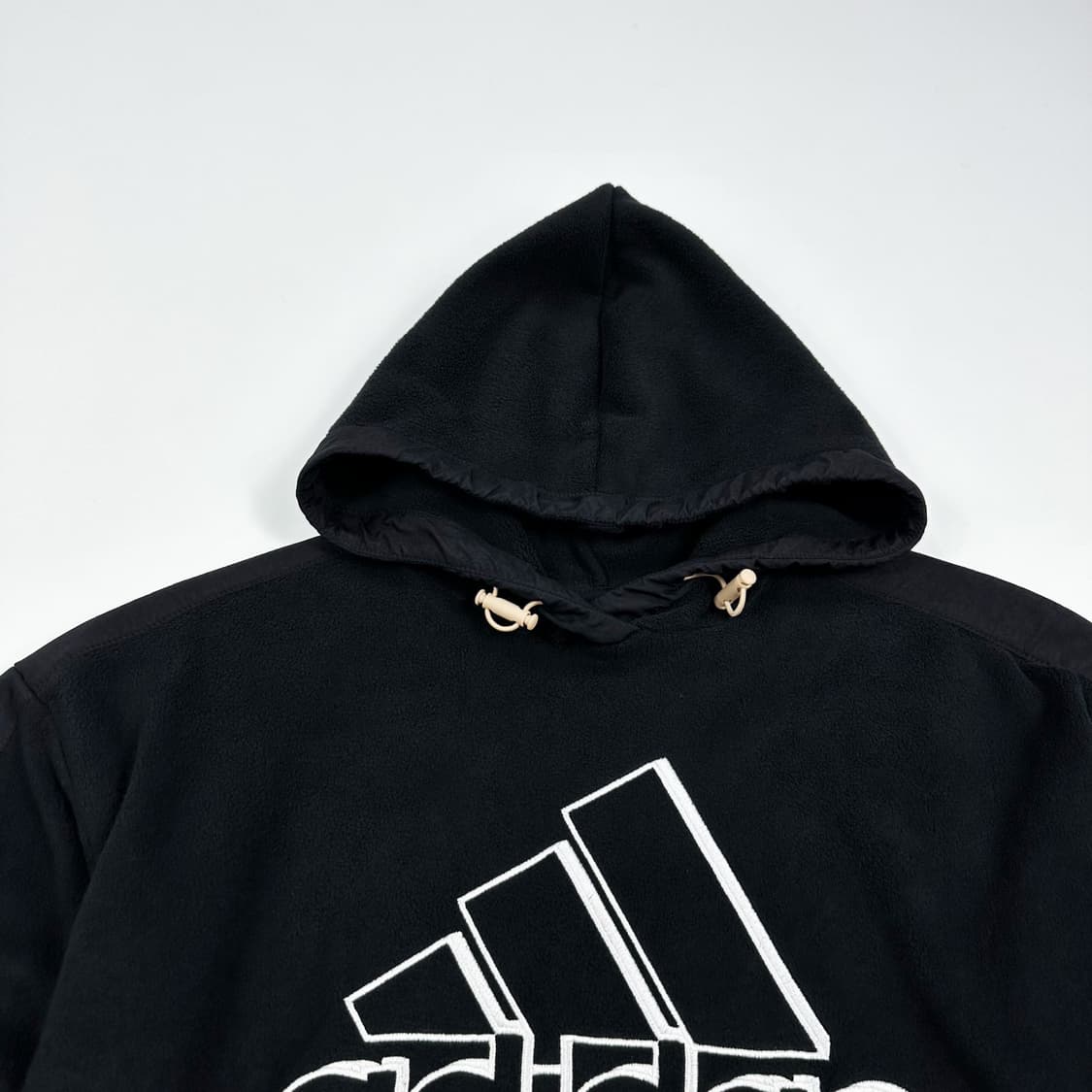 아디다스 오리지널 자수 블랙 후리스 후드티 (실측 S 여성추천) 상품이미지1