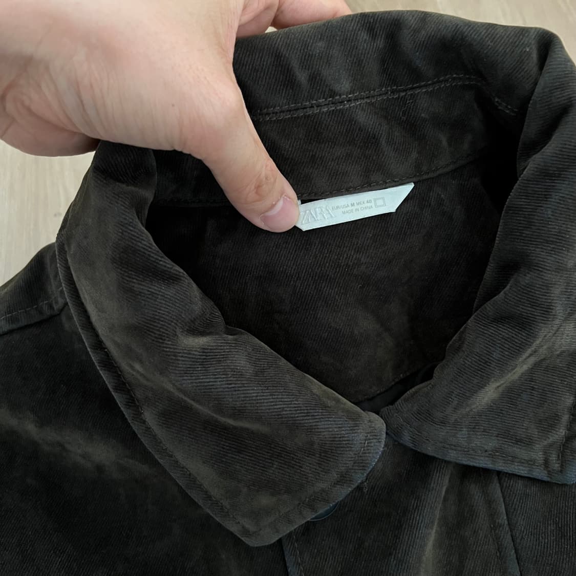 [ZARA] 자라 벨루어 릴렉스 트윌자켓 상품이미지2